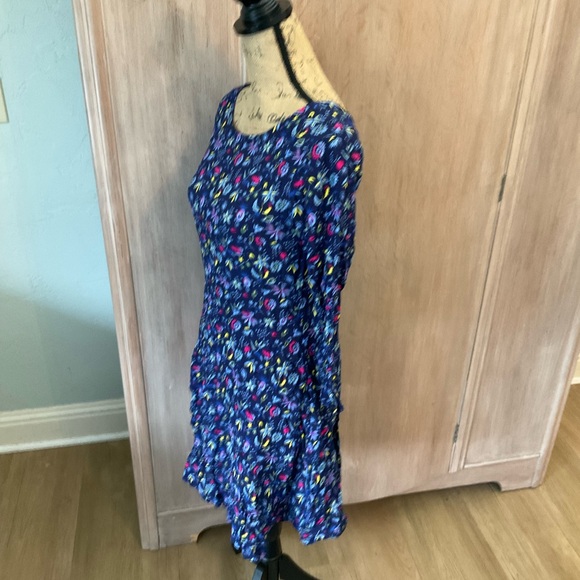 NWT Gap Navy Floral Skater Dress Feminine Cottagecore Spring Summer Dress 6